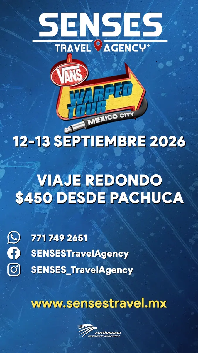 Vans Warped Tour 2026<br />Tour desde Pachuca