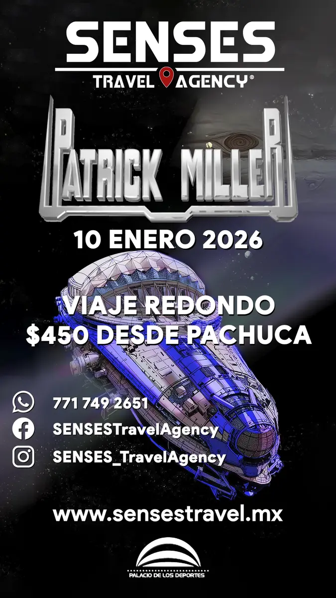 Patrick Miller<br />Tour desde Pachuca