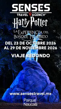 Evento: Harry Potter La Experiencia del Bosque Prohibido<br />Recinto: Parque Naucalli<br /><br />Salida: Tour desde Pachuca y Tizayuca