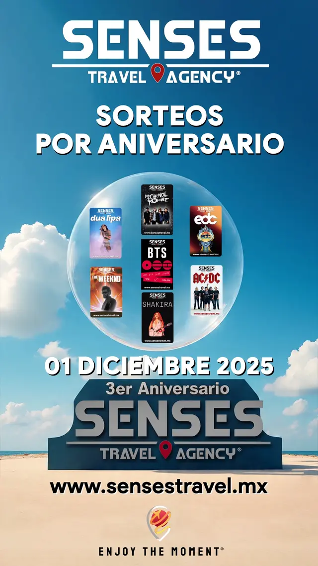 Sorteo de Aniversario SENSES Travel Agency