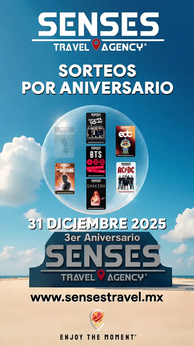 Sorteo de Aniversario SENSES Travel Agency