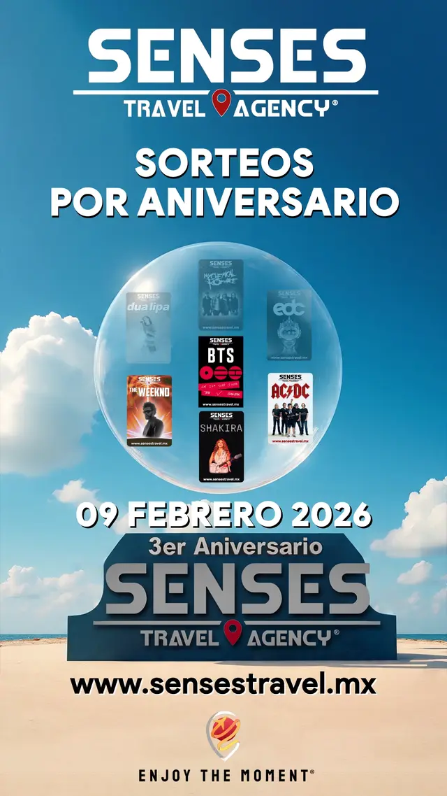 Sorteo de Aniversario SENSES Travel Agency