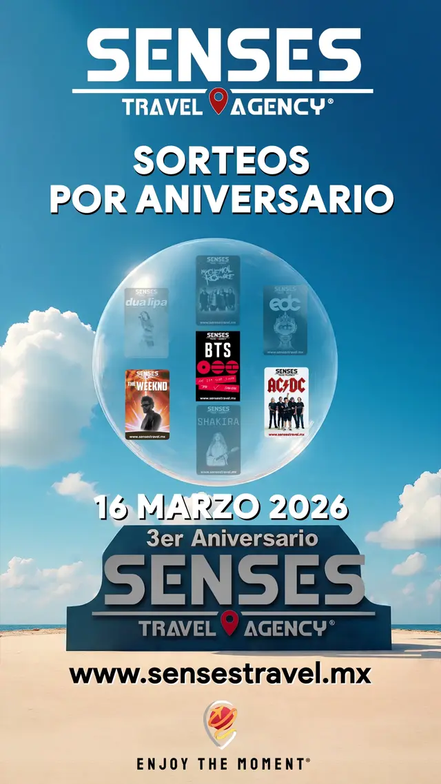 Sorteo de Aniversario SENSES Travel Agency