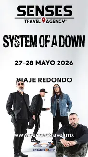 System Of A Down<br>Tour desde Pachuca