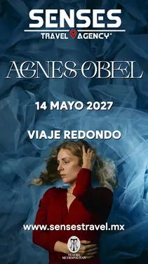 Artista: Agnes Obel<br />Recinto: Teatro Metropólitan<br /><br />Género: Pop, Neoclásico y Música Ambiental<br /><br />Tour desde Pachuca, Tizayuca, Actopan, Hidalgo