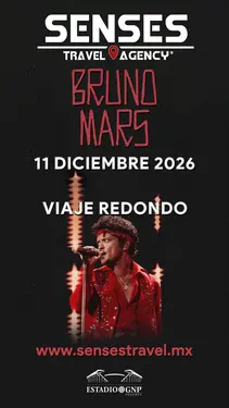 Artista: Bruno Mars<br />Recinto: Estadio GNP Seguros<br /><br />Género: Pop, R&B, Funk, Soul y Baladas<br /><br />Tour desde Pachuca, Tizayuca, Actopan, Hidalgo