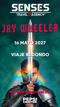 Artista: Jay Wheeler<br />Recinto: Pepsi Center<br /><br />Género: Urbano, Reguetón, Trap, R&B y Balada<br /><br />Tour desde Pachuca, Tizayuca, Actopan, Hidalgo