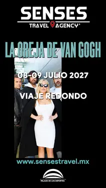 Artista: La Oreja de Van Gogh<br />Recinto: El Palacio de los Deportes<br /><br />Género: Pop Rock, Balada Romántica y Bossa Nova<br /><br />Tour desde Pachuca, Tizayuca, Actopan, Hidalgo