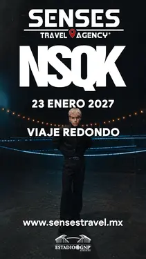 Artista: NSQK<br />Recinto: Estadio GNP Seguros<br /><br />Género: Urbano, Rap, R&B, Pop y Electrónica<br /><br />Tour desde Pachuca, Tizayuca, Actopan, Hidalgo