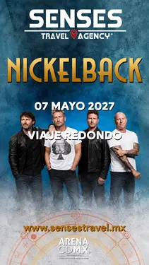 Artista: Nickelback<br />Recinto: Arena CDMX<br /><br />Género: Rock, Hard Rock, Rock Alternatico, Post-Grunge, Metal Alternativo y Pop Rock<br /><br />Tour desde Pachuca, Tizayuca, Actopan, Hidalgo