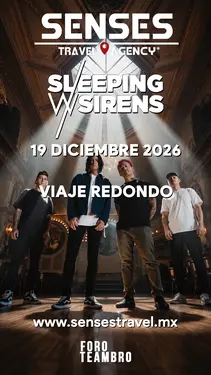 Artista: Sleeping With Sirens<br />Recinto: Foro Teambro<br /><br />Género: Post-Hardcore, Rock Alternativo, Metalcorey Pop Punk <br /><br />Tour desde Pachuca, Tizayuca, Actopan, Hidalgo