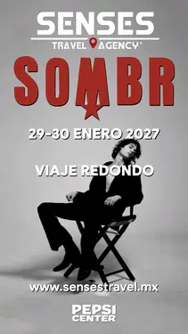 Artista: SOMBR<br />Recinto: Palacio de los Deportes<br /><br />Género: Pop Rock<br /><br />Artista:<br />Recinto:<br /><br />Género:<br /><br />Tour desde Pachuca, Tizayuca, Actopan, Hidalgo
