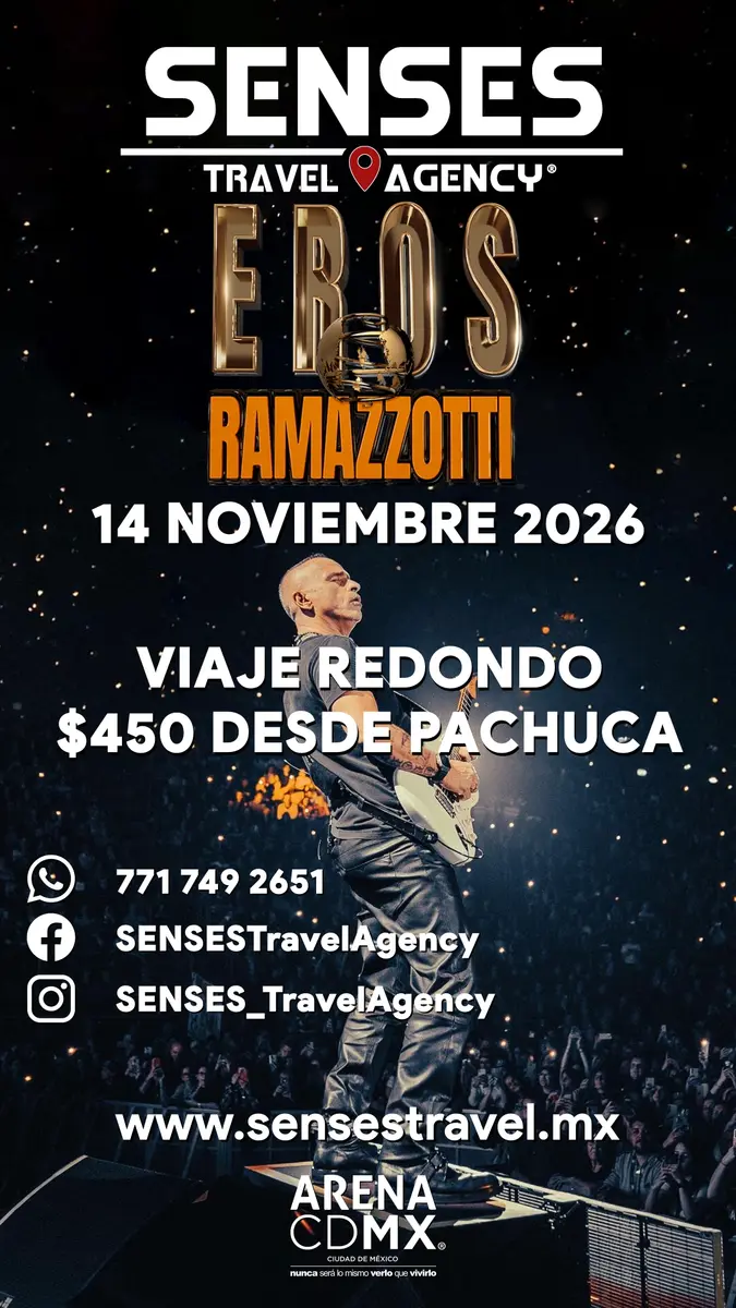 Eros Ramazzotti<br />Tour desde Pachuca